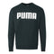 Puma Velvet Taped Logo Black Sweatshirt - Nova Clothing